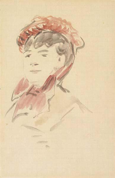 Edouard Manet Femme au chapeau rouge (mk40)